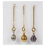 Jewelry Lot of 3 Joan Rivers Egg Charms