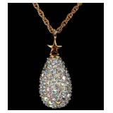 Jewelry Joan Rivers Rhinestone Egg Necklace