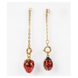 Jewelry Lot of 2 Joan Rivers Egg Charms