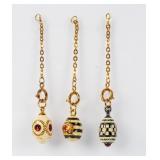 Jewelry Lot of 3 Joan Rivers Egg Charms