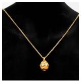 Jewelry Joan Rivers Enameled Egg Necklace