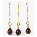 Jewelry Lot of 3 Joan Rivers Egg Charms