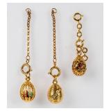 Jewelry Lot of 3 Joan Rivers Egg Charms