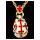 Jewelry Joan Rivers Enameled Egg Necklace
