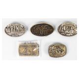 Lot of 5 Vintage Belt Buckles
