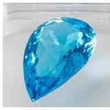 Jewelry Unmounted Blue Topaz Gemstone 43.73 cts