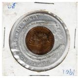 Coin 1901 Indian Head Good Luck Token