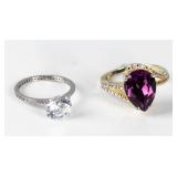 Jewelry 2 Sterling Silver Rings/Diamonds
