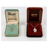Jewelry Lot 2 Sterling Silver Necklaces