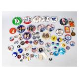 Lot of 30+ Mixed Political Buttons/Pins