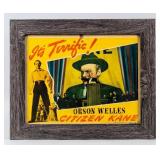 Framed Vintage Citizen Kane Theater Lobby Card