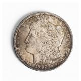 Coin 1902 Morgan Silver Dollar Gem BU