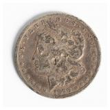 Coin 1878 Morgan Silver Dollar with Counter Stamp