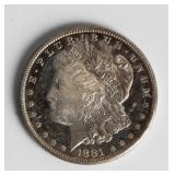 Coin 1881-S  Morgan Silver Dollar B.U DMPL