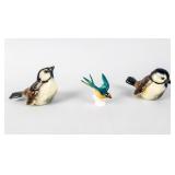Lot of 3 Porcelain Bird Figurines Goebel +