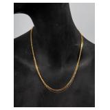 Jewelry 4 Gold-Plated Sterling Silver Necklaces