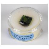 Jewelry Unmounted Green Tourmaline Gemstone 6.02ct