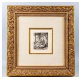 Art Framed Etching by Jean Francois Millet