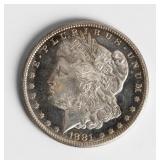 Coin 1881-S  Morgan Silver Dollar B.U DMPL