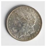 Coin 1887-O Morgan Silver Dollar Brilliant Unc.