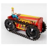 Vintage Marx Tin Litho Climbing Tractor