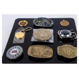 Jewelry Lot of Belt Buckles/Keyrings