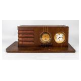 1930s Waltham & Howard Mantel Tube Clock Radio