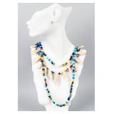 Jewelry Multi-Strand Trade Bead Necklace
