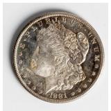 Coin 1881-S Morgan Silver Dollar Brilliant Unc.