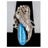 Jewelry Sterling Silver Blue Stone Ring