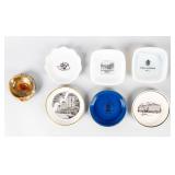7 Vintage European Ashtrays
