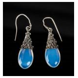 Jewelry Sterling Silver Opalite Earrings
