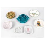 7 Vintage European Ashtrays