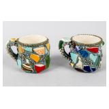Art Pair of Pique-Assiette Cups Holly Ann Collins