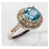 Jewelry Sterling Silver Topaz Ring