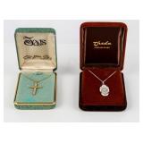 Jewelry Lot 2 Sterling Silver Necklaces