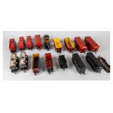 Large Lot Vintage Marx Toy Train Cars