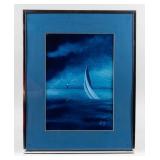 Art Charles Lantz "Sailing At Dusk" Painting