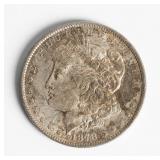 Coin 1878 Rev. 79 Morgan Silver Dollar Choice AU