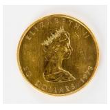 Coin 1979 Canada Maple Leaf 1 Troy Oz. .999 Gold