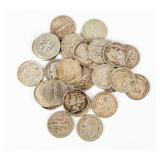 Coin (28) Assorted 90% Silver Dimes