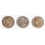 Coin (3) Morgan Silver Dollars