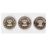 Coin (3) 1 Troy Oz  .999 Fine Silver Rounds