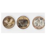 Coin (3) 1 Troy Oz  .999 Fine Silver Rounds