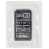 Coin 1 Troy Ounce .999 Fine Silver Bar