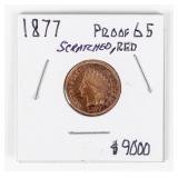 Coin 1877 Indian Head Cent in Proof*