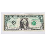 Currency Error 1969 Green from Reverse on Obv.