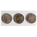 Coin (3) Morgan Silver Dollars