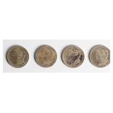 Coin (4) Morgan Silver Dollars