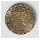 Coin 1883 "No Cents" Liberty Nickel Brilliant Unc.